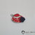 Pingente pi 7521 - chapéu vermelho resinado com rosa na internet