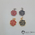 Pingente pi 6238 - rosa resinado - comprar online