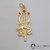 Pingente Pi 8228- tridente Maria Quitéria resinada - comprar online
