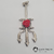 Imagem do Pingente pi 6853 - tridente pomba gira com rosa tam G