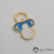Imagem do Pingente 7812 - chupeta com resina rosa ou azul