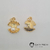 Pingente pi 7120 - concha em 3D com pérola - Gatopretobijuterias