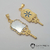 Pingente pi 7308 - espelho resinado com strass - Gatopretobijuterias