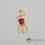 Pingente pi 7334- tridente pomba gira com rosa - comprar online