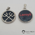 Pingente pi 7358 - medalha de exú e pomba gira "Laroyê" com acrílico - comprar online