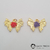 Pingente pi 7529 - borboleta rosa - comprar online