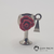 Imagem do Pingente 7536 - taça com resina cor vinho dentro e rosa resinada