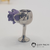 Pingente 7536 - taça com resina cor vinho dentro e rosa resinada na internet