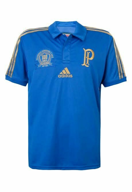 Camisa Palmeiras Retrô 14/15 Torcedor Masculina - Azul