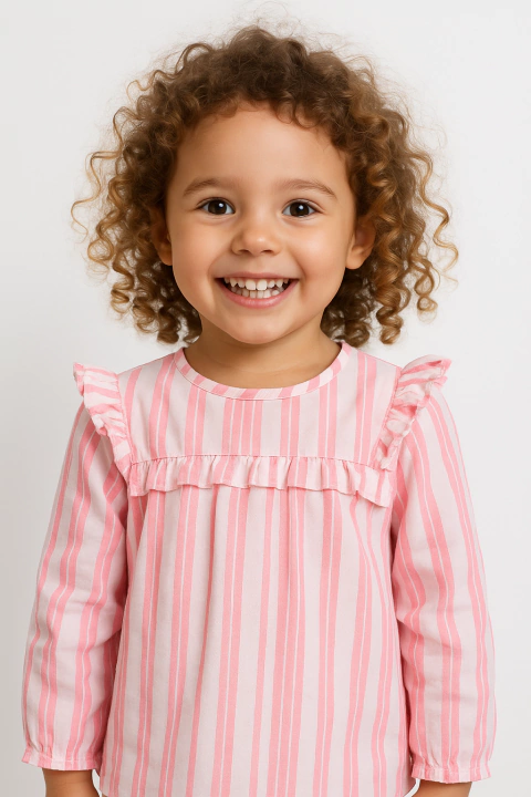 Blusa Jana a rayas Rosa - comprar online