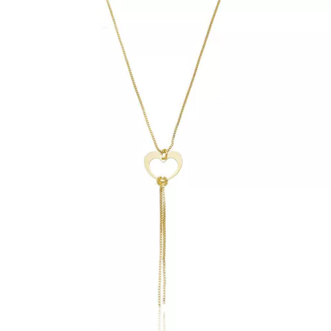 Colar Banhado A Ouro Coração Franja - comprar online