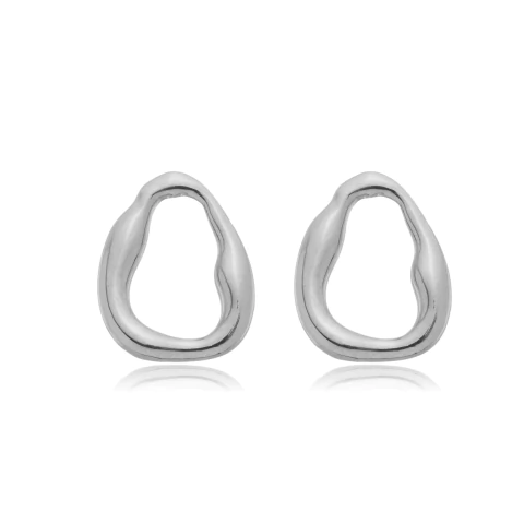 Brinco Banhado A Ródio Orgânico