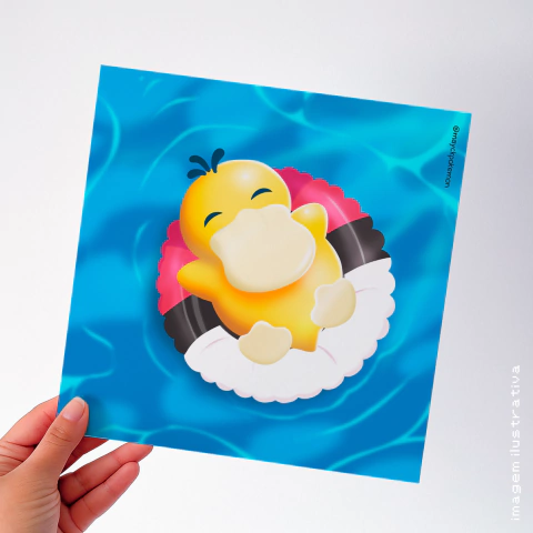 Quadrinho - Psyduck Relaxando! - comprar online