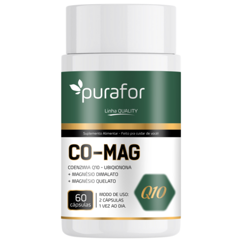 Suplemento Alimentar Co-Mag - Coenzima Q10 + Magnésios com 60 Cápsulas - comprar online