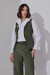 CALÇA WIDE CROPPED VELVET GRASS - VERDE FLORESTA - loja online