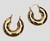 ARGOLA TUBO G BANHADA NO OURO 18K