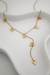 COLAR Y DE CORAÇÃO BANHADO NO OURO 18K