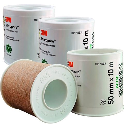 Fita Micropore Bege 3M