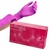 Luvas Descartáveis Supermax Nitrilo Sem Pó Rosa Pink (100un)