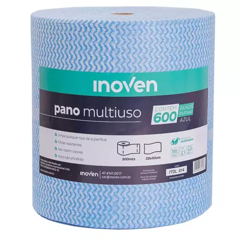 Pano Multiuso Azul 28x300 Inoven (600un)