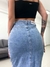 Falda midi con tajo y bolsillos Kelly en internet