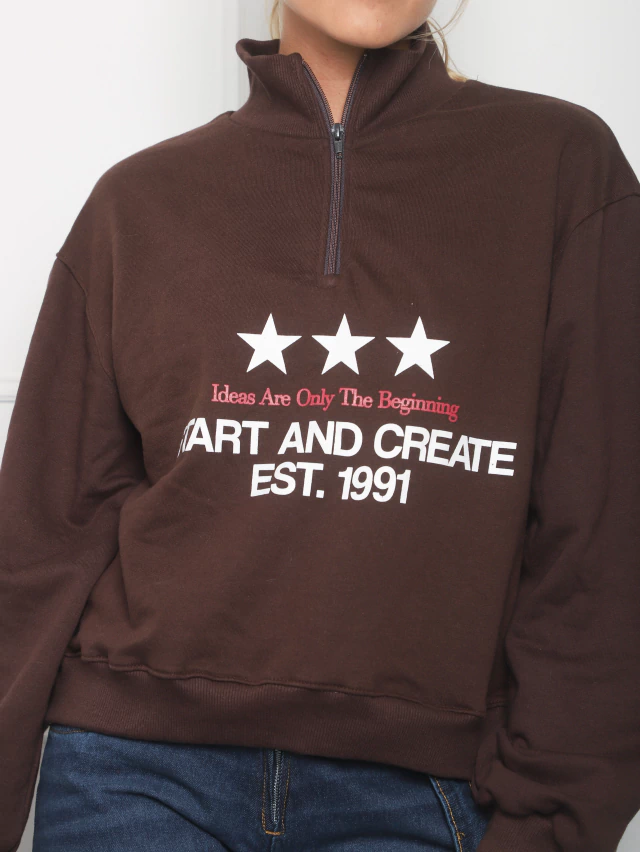 Buzo estampado "Star and Create" rústico — imagen 13