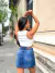 Mini de jean rigido Kayla - comprar online