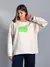 Buzo frisado oversize Happy without you