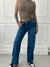 Jean Recto Desflecado Azul - comprar online