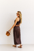 VESTIDO CETIM MARROM - loja online