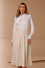 Camisa 100% linho com flor removível de linho - comprar online