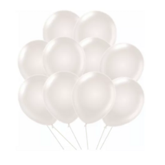 Globos Perlados Blancos - 12 Pulgadas -25 unidades