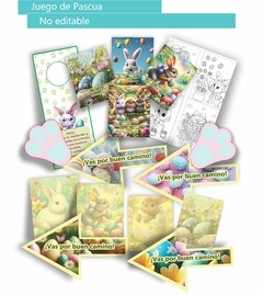 Imagen de Kit Pascuas Completo - Huevo Kinder x 150 gr + Juego + Mini Huevitos Milka