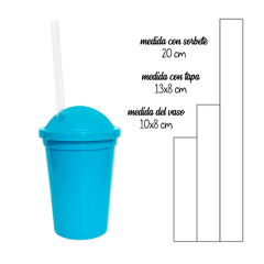 Vasos Plasticos Milshake Colores Fuertes x 30 Unidades - comprar online