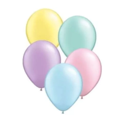 Globos Pasteles Surtidos- 12 Pulgadas -25 unidades