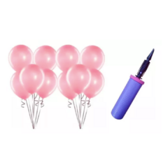 Globos Perlados Rosas -25 unidades - Más Inflador
