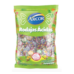 Caramelos Arcor Rodajas Acidas x 930 Grs -