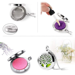 Collar Relicario KEEP® de Acero para Perfume - Aromaterapia y Recuerdo - Compralo Libre
