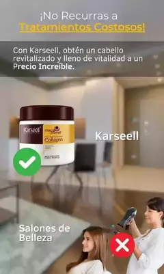 PROMO 2x1 Crema Karseell® IMPORTADA ORIGINAL Cólageno Puro 500ml + Envío Gratis - Revitalizá tu Cabello - Compralo Libre