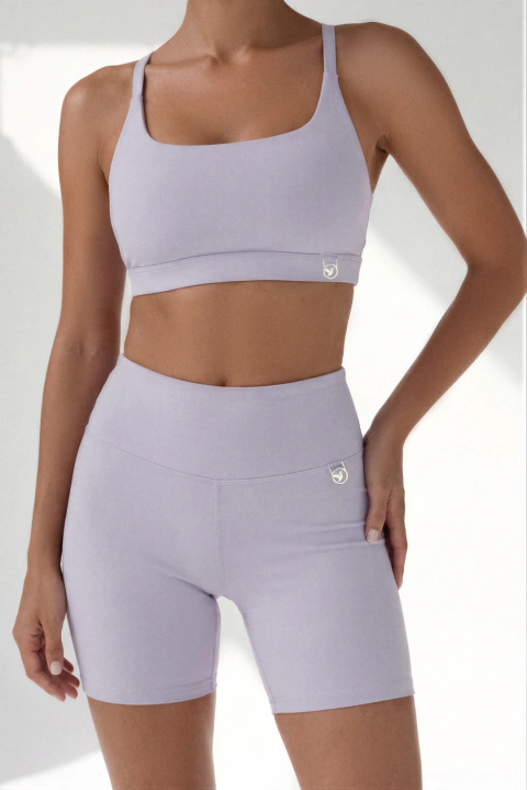 Legging corto Rosa malva