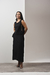 Blusa Botões Linho Preto - comprar online