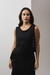 Blusa Botões Linho Preto - comprar online