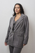 Blazer Alfaiataria Oversized Cinza na internet