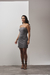 Vestido Tomara que caia cinza - comprar online
