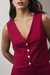 Colete Curto Linho Cherry - comprar online