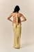 Vestido Longo Decote Caído Amarelo Manteiga - loja online