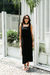 Saia Transpassada Linho Preto - comprar online