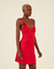 Vestido Curto Flor Removivel Vermelho - loja online
