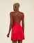 Vestido Curto Flor Removivel Vermelho na internet