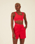 Short Cós Largo Vermelho